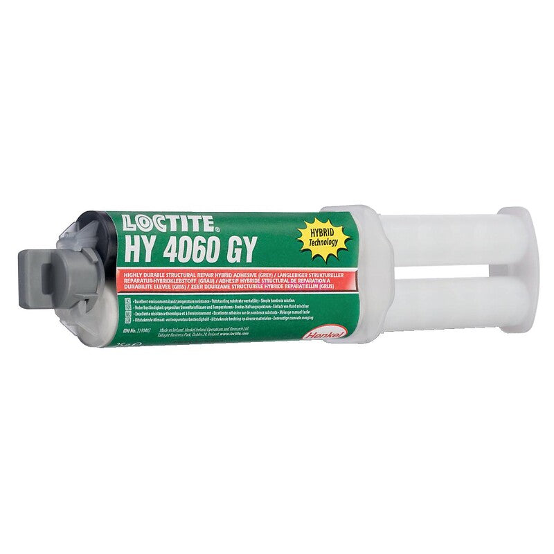 Adesivo de reparo híbrido HY4060GY, cor cinza, seringa de 25 gramas. Construa com inteligência, construa com Angola-Materiais.shop.