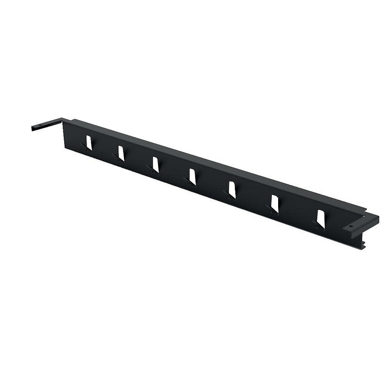 Bar com ganchos para as prateleiras de Youk - largura 600 mm - acabamento preto. Soluções completas, resultados extraordinários. Angola-Materiais.shop.