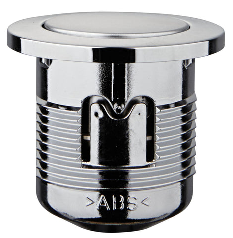 Botão e roseta de empurrar para o serivo, para tampa de tanque D 40 mm, Matt/Chrome Chrome Ref 37115pi0. Ferramentas profissionais para resultados excepcionais. Angola-Materiais.shop.