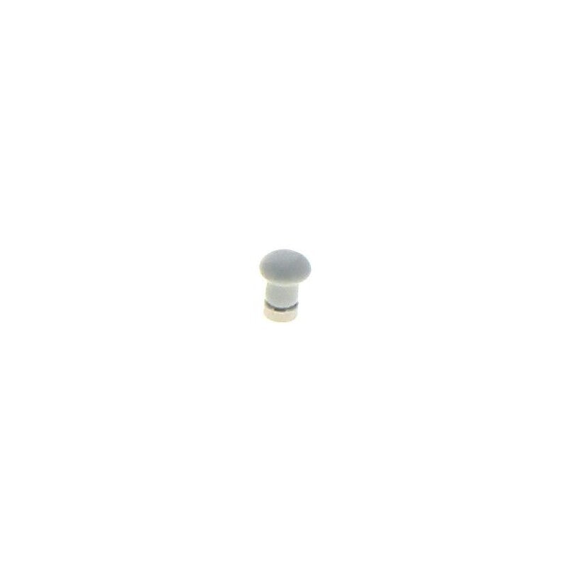 Botão redonda Ø 35 mm em porcelana cor branca - acabamento de tigela sólida acabamento de latão. Construa o futuro com os melhores materiais. Angola-Materiais.shop, sua loja de confiança.