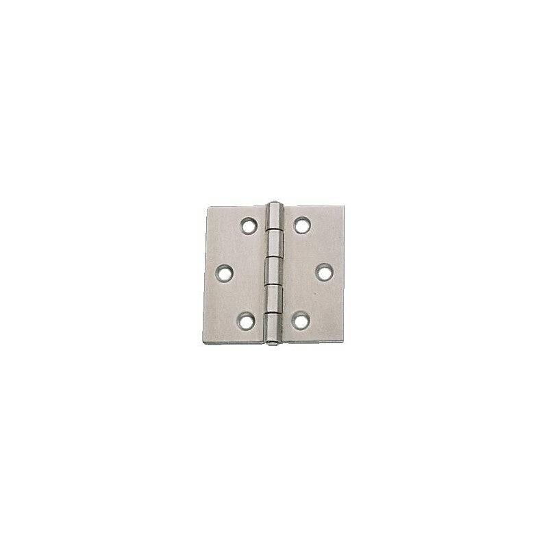 Dobradiças quadradas de folhas únicas - Scrub Steel 70 x 70 mm - caixa de 25. Experiência, inovação e dedicação em cada produto. Angola-Materiais.shop.