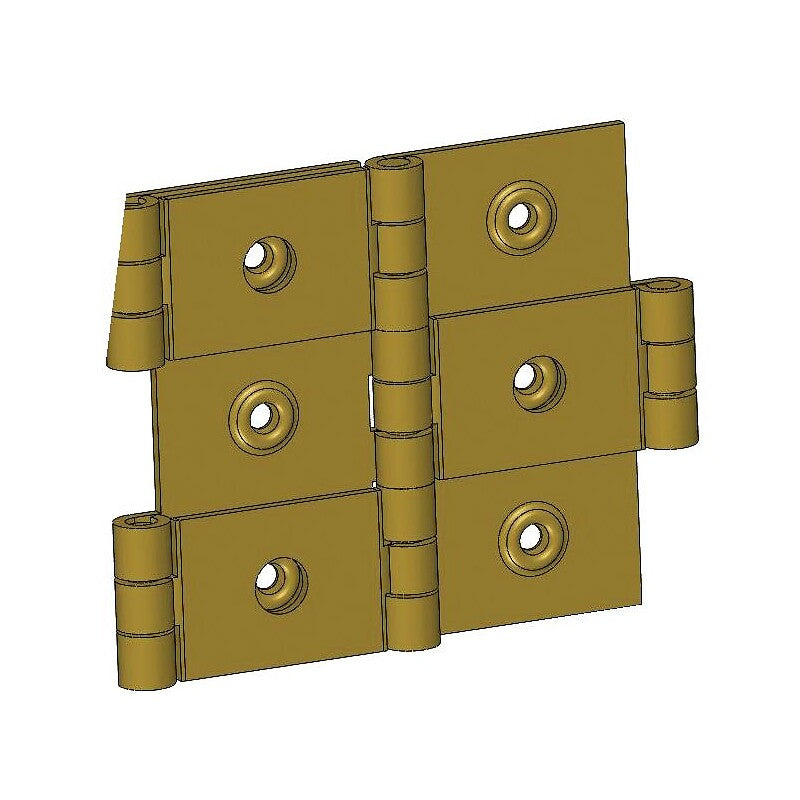 Dobradiças paraventes - aço atordoado - 60 x 25 mm. Materiais de construção que fazem a diferença. Angola-Materiais.shop, sua escolha inteligente.