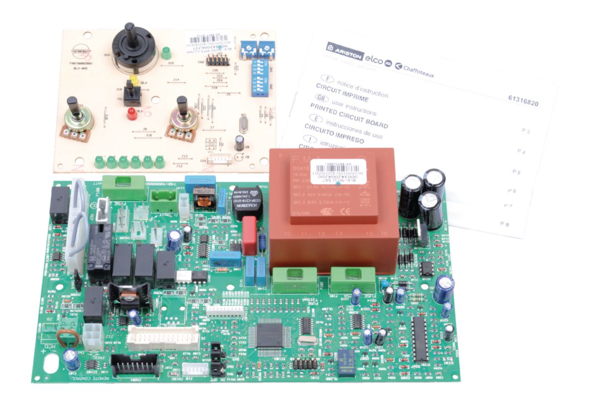 Circuito impresso principal, Ariston, ref. 61316920, substituído pela ref. 65119997. Materiais de construção que fazem a diferença. Angola-Materiais.shop, sua escolha inteligente.