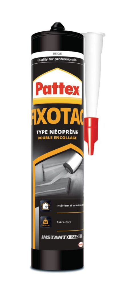 Tipo de neoprene do tipo cola Tubo Fixotac de 345g bege. Ferramentas profissionais para resultados excepcionais. Angola-Materiais.shop.