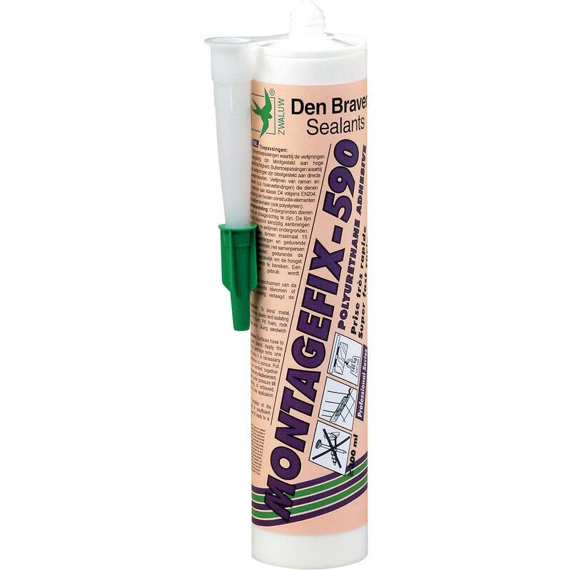 Edição de colas de poliuretano 590, cor bege, cartucho de 300 ml. Materiais de construção que fazem a diferença. Angola-Materiais.shop, sua escolha inteligente.