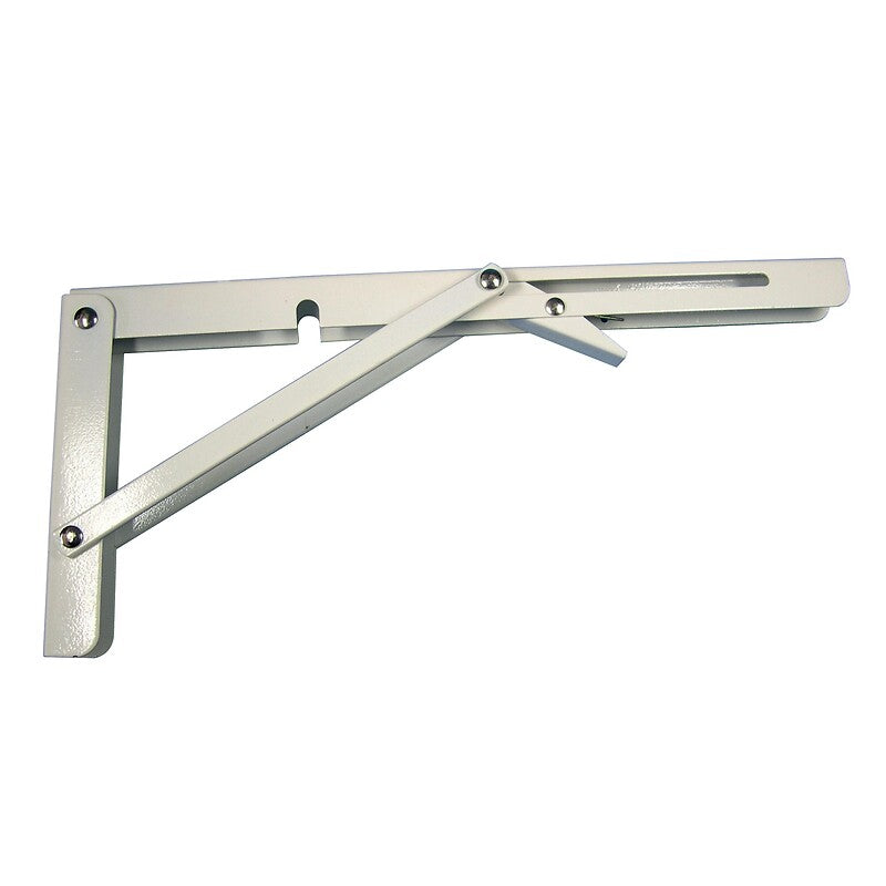 Console de prateleira dobrável de aço lacado branco, comprimento 445, 60 kg. Construa o futuro com os melhores materiais. Angola-Materiais.shop, sua loja de confiança.