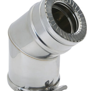 Cotovelo 45 ° duoten aço inoxidável 316/304 Diâmetro 80/130 Ref 505088. Descubra a excelência em materiais de construção. Angola-Materiais.shop, sua referência em hardware e ferramentas.