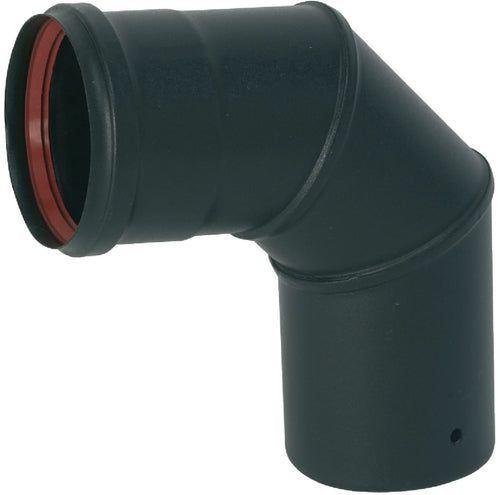 Praça de cotovelo esmaltado 90 ° Diâmetro preto 80 mm + vedação labial Ref. 342429. Construção eficiente começa com escolhas inteligentes. Escolha Angola-Materiais.shop.