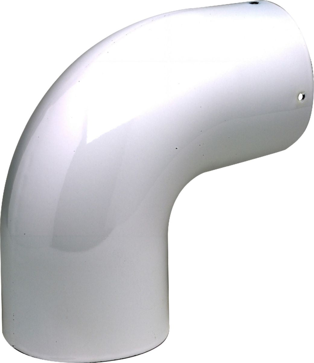 Cotovelo esmaltado branco de Sanpli 90 ° Diâmetro 125 mm Ref. 312124, dez. A revolução dos materiais de construção está aqui. Angola-Materiais.shop.