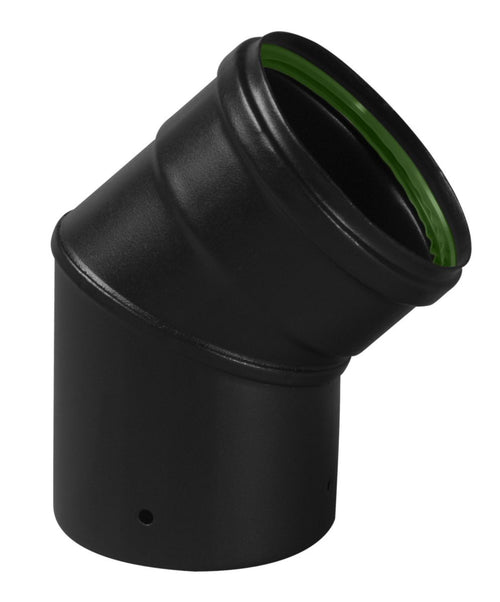 Batton Email Coude Bumped 45 ° Mat Black Diâmetro 80 mm + vedação labial Ref. 342449. Materiais que inspiram, construções que impressionam. Angola-Materiais.shop.