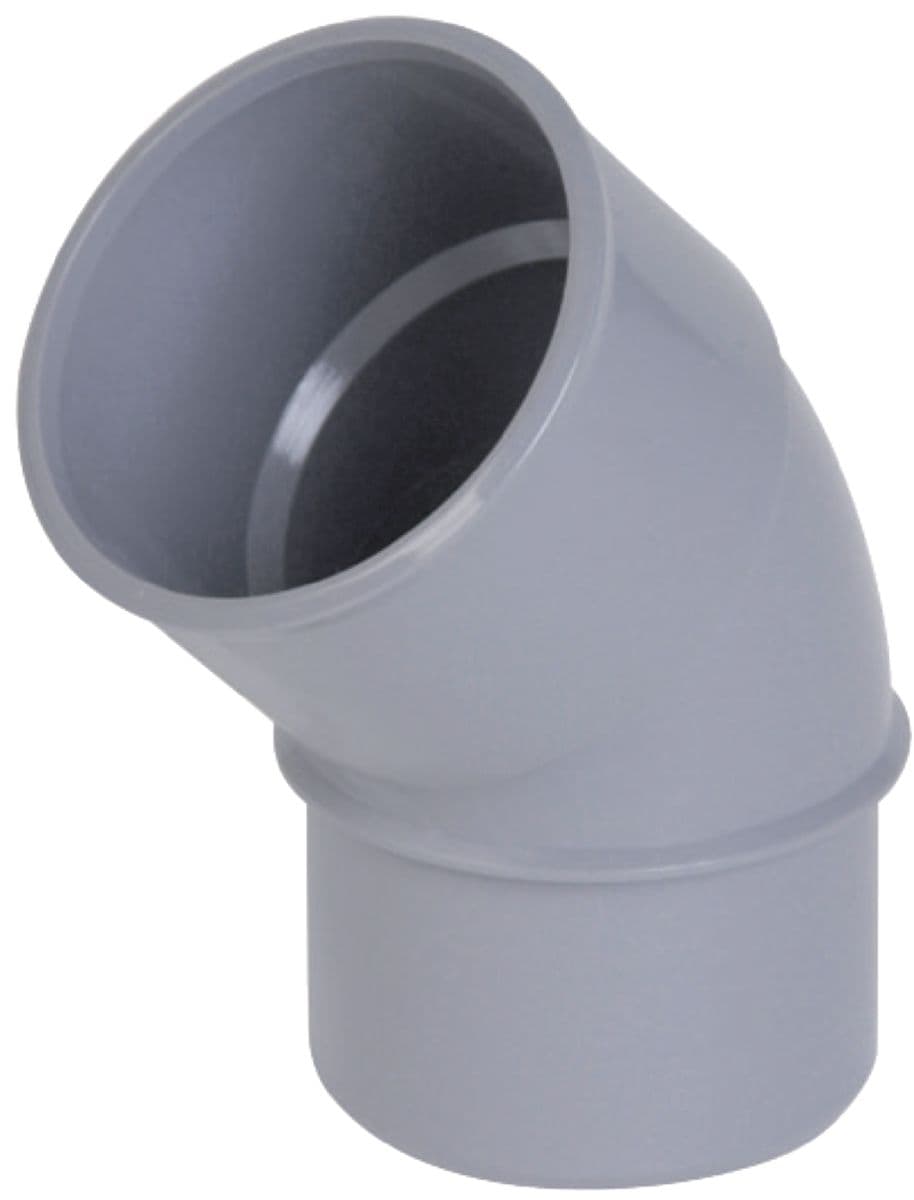 45 ° Cotovelo masculino -feminino, Ø 100 mm - Nicoll Gray PVC, ref.uct4. Tecnologia, qualidade e performance em sintonia. Angola-Materiais.shop.