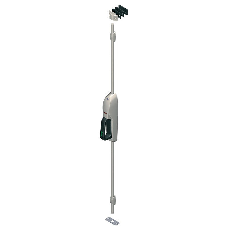 Cremone de bombeiro de apliques para carpintaria de madeira, metal ou PVC Expy 5211 cor preta 9005. Compre materiais hidráulicos e elétricos duráveis na Angola-Materiais.shop. Estamos comprometidos com a excelência.
