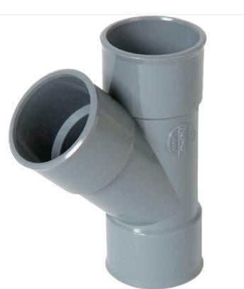 Calcinha e galhos simples -homens -mulheres a 45 ° - UBH14 - PVC cinza - Ø 40 mm. Tecnologia e qualidade reunidas em um só lugar. Angola-Materiais.shop.
