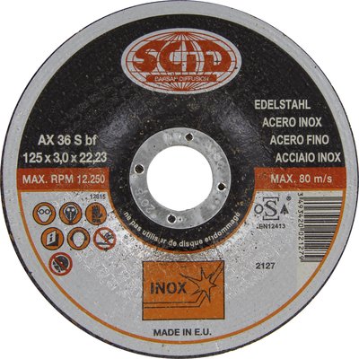 Disq.tronc.inox azul 125x2.5. Sua construção, nossa missão. Angola-Materiais.shop entrega em todo o país.