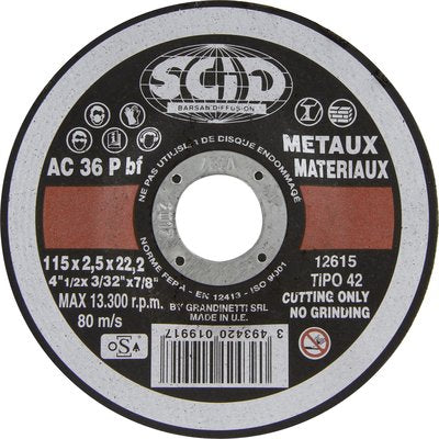 Disq.Tronc.Universel 115X2.5. Descubra a excelência em materiais de construção. Angola-Materiais.shop, sua referência em hardware e ferramentas.
