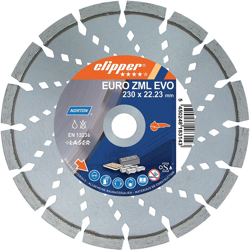 Euro.zml Ø 125 Segmento Truncamento de diamante Altura do segmento de disco 12 mm 2,2 mm de espessura 22,2 mm furo. Materiais de construção sob medida para cada projeto. Angola-Materiais.shop, sua solução personalizada.