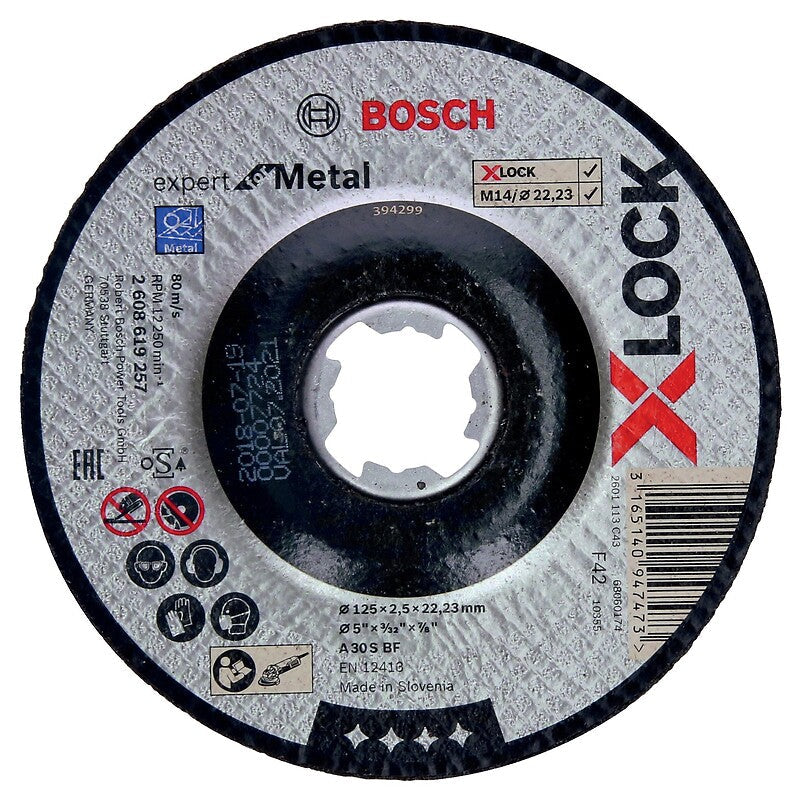 Disco de disco de disco deportado de metal xlock 125x2,5 mm de 25 discos. Materiais de construção sob medida para cada projeto. Angola-Materiais.shop, sua solução personalizada.