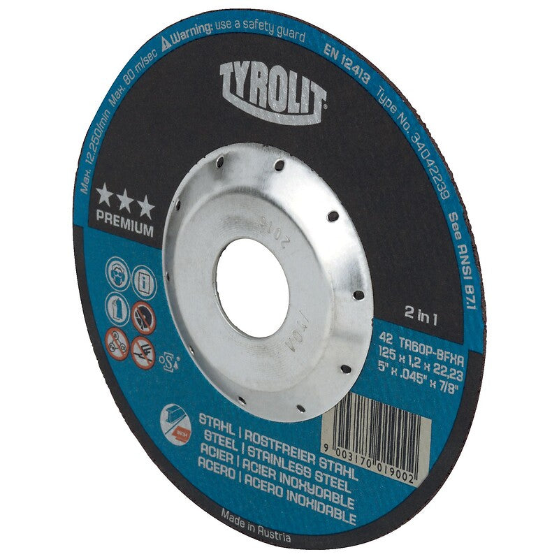 Disco para cortar cubo premium deportado para aço/aço inoxidável 42f 125x1,2x22,23 a46q-bfp. Construindo excelência, entregando sonhos. Angola-Materiais.shop.