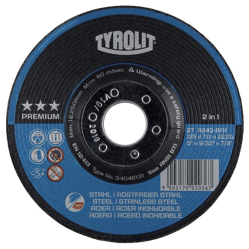 A dispensa do prémio Puppet descobre o uso de aço inoxidável Ø 125 espessura 7 mm 22,2 mm. Cada clique, um passo mais perto do seu projeto perfeito. Angola-Materiais.shop.