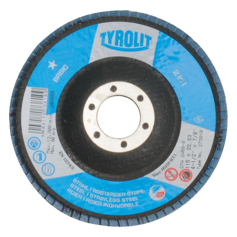Discos com tiras arredondadas diâmetro 115 mm grãos 60 na caixa de 10. O parceiro definitivo para sua construção. Angola-Materiais.shop.