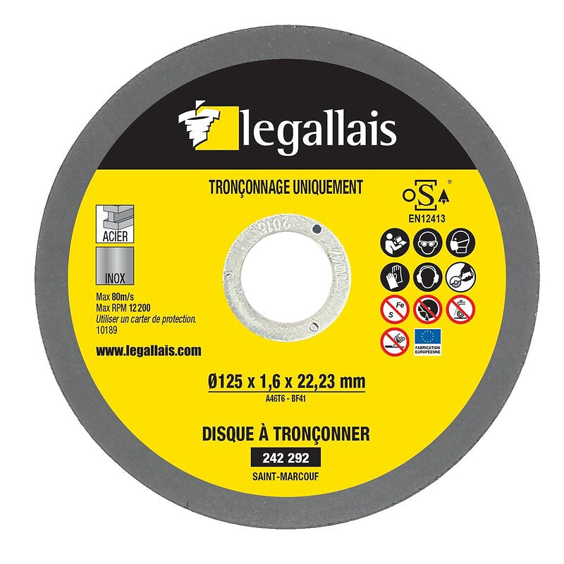 Discos a serem metais truncados Saint Marcouf 230x2x22.23 na caixa de 25. A revolução dos materiais de construção está aqui. Angola-Materiais.shop.