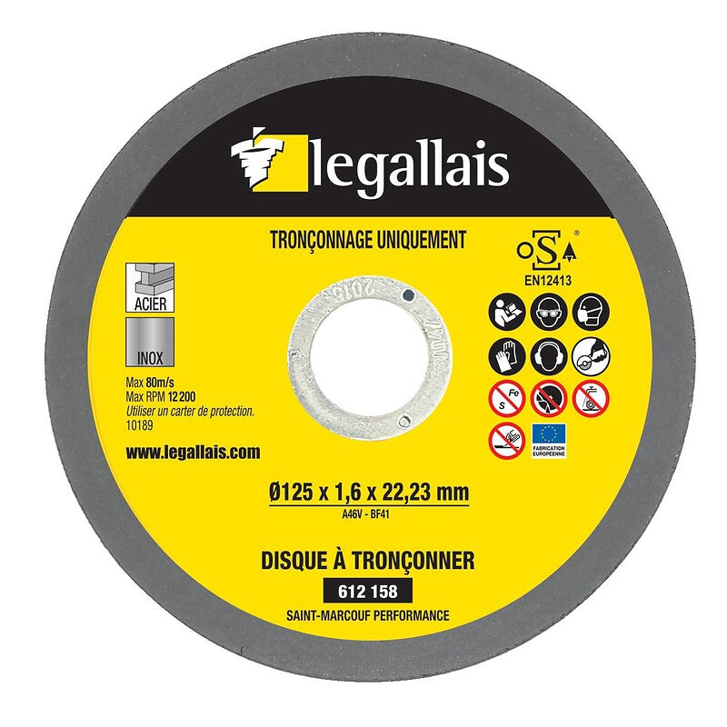 Discos para truncar os metais de aço inoxidável Saint Marcouf Performance 230x2x22.23mm na caixa de 25. Construa o futuro com os melhores materiais. Angola-Materiais.shop, sua loja de confiança.