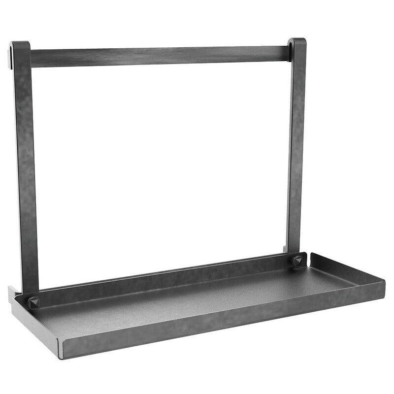 Prateleira para trilho, 300 mm de largura, acabamento preto matt. Precisão, durabilidade e eficiência na Angola-Materiais.shop.