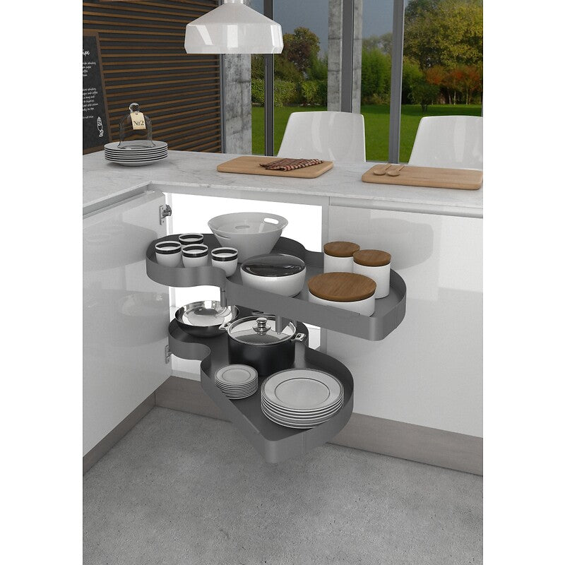Fluxo para Móveis de Casaco Combis 2 - Ikona - 2 Prateleiras - 450 mm Porta - Esquerda - Antracite. Projetos maiores, melhores e mais rápidos com Angola-Materiais.shop. Tudo o que você precisa, um clique de distância.