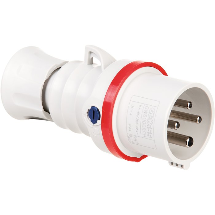 Folha móvel direita HP - IP44/IP54 - 3P+T 16A 380-415V 50/60HZ - RED - 6H - RAPA HUT REF/GW60008FH. O parceiro definitivo para sua construção. Angola-Materiais.shop.