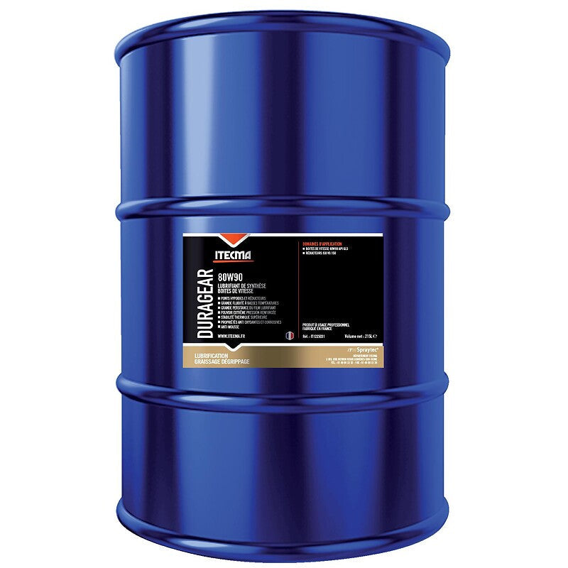 Síntese Oil caixas de velocidade DuraGear 80w90 215 litros latas. O parceiro definitivo para sua construção. Angola-Materiais.shop.