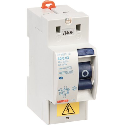 Interruptor diferencial 2p 40a tipo ac/0,03 2 módulos sem parafusos Ref.gwd4022f. A revolução dos materiais de construção está aqui. Angola-Materiais.shop.