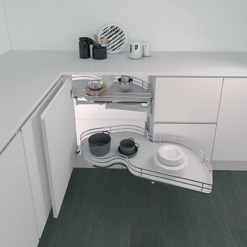 Kit de flor para o ângulo Móveis Largura 600 mm - 845b45 cinza da combi - 2 prateleiras - esquerda. Simplifique seus projetos de construção com Angola-Materiais.shop. Temos tudo o que você precisa, entregue na sua porta.