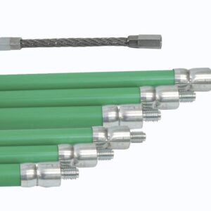 Kit Ramonage para óleo combustível, conduítes de madeira e carvão, composto por 6 hastes verdes de 20 comprimento 1,50 me 1 comprimento de cabo de partida 200 mm Ref. 1585. Materiais de elite para construtores de sucesso. Angola-Materiais.shop.