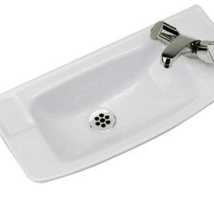 Suspenso canhão Porcher ELF LG: 50 cm de cerâmica branca ref. P169001 com ou sem fixações. Descubra a excelência em materiais de construção. Angola-Materiais.shop, sua referência em hardware e ferramentas.