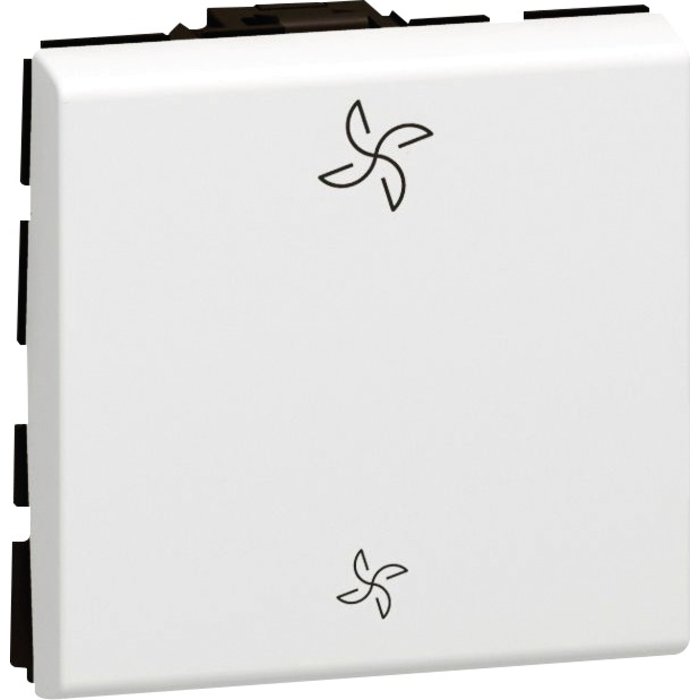 Legrand - VMC Novo comando mosaico para controle de ventilação mecânica controlada direta 10ax 250V ~ - Referência branca antimicrobiana. 077027L. Precisão, durabilidade e eficiência na Angola-Materiais.shop.