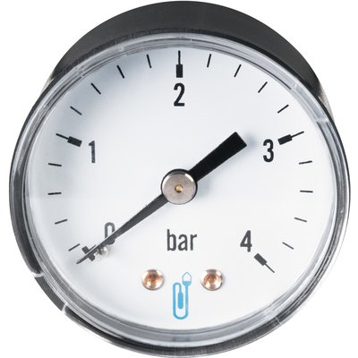 Manômetro Tipo 116 Diâmetro 50mm 0 a 4 Bars Caixa de Caixa ABS 2.5 Segundo conexões traseiras 8x13 Ref 1162R12D. Angola-Materiais.shop - A maior variedade de materiais de construção em Angola. Compre online com facilidade e segurança.