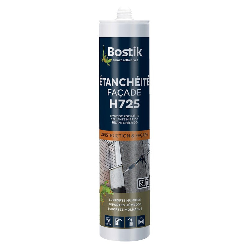 Mástica híbrida de alta eposição alta H725 Grande elasticidade, juntou -se até 4cm de caixa de cor branca de 12x300ml. Construção inteligente começa aqui. Angola-Materiais.shop, sua fonte confiável de materiais profissionais.