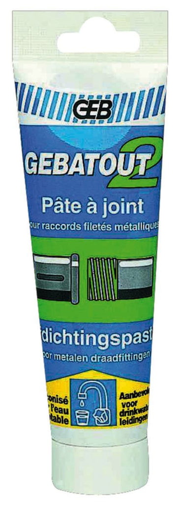 Pasta de junta para acessórios de rosca metálicos gebaout - 125 ml de tubo. Soluções completas para construção civil na Angola-Materiais.shop. Produtos de alta qualidade, preços competitivos.