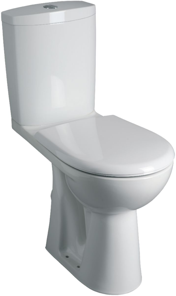 ALETRNA CONCERTO 2 WC Pack, tigela elevada H 46 cm, saída horizontal, tanque equipado com um mecanismo de 3/6l, aromatizando com precipitação amortizada, ref. 0832850E000100. Soluções completas para construção, reforma e manutenção. Angola-Materiais.shop entrega em todas as províncias.