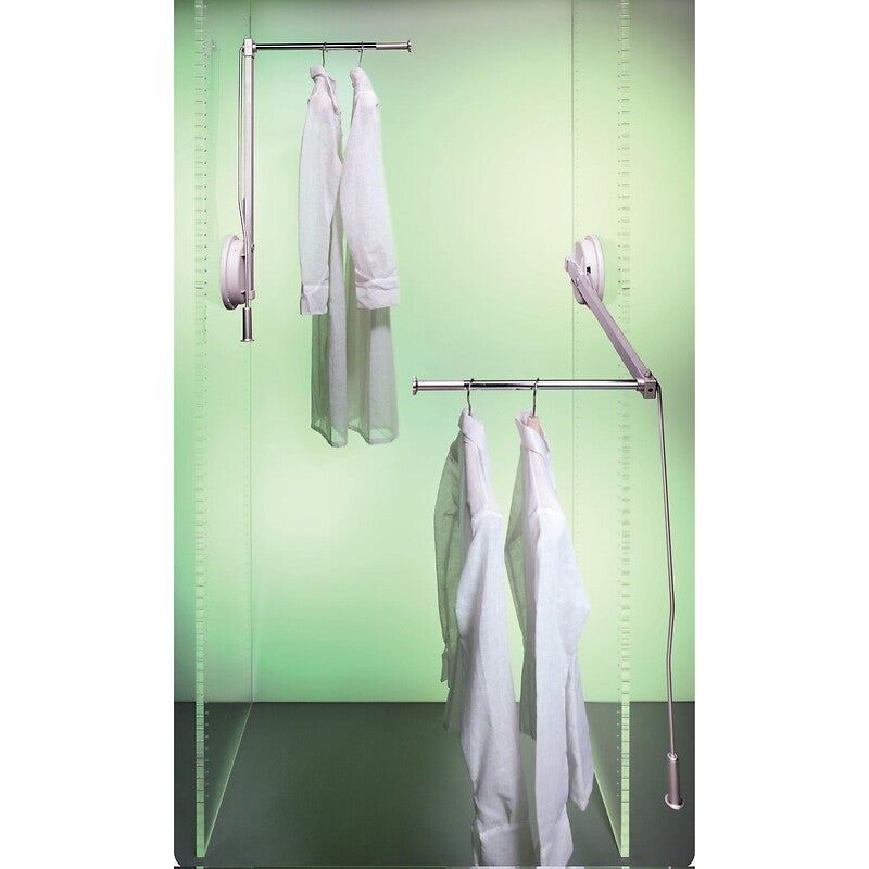 Guarda -roupa único com braços únicos - lado direito - alcance 12 kg - para largura interna de até 600 mm - elevação. Descubra os melhores materiais hidráulicos e elétricos na Angola-Materiais.shop. Fornecemos produtos confiáveis para todas as suas necessidades de construção.