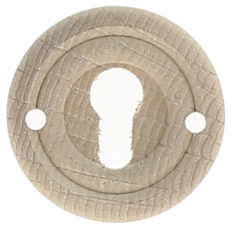 Pequena entrada redonda de faia natural lixada Ø 34 mm. Materiais que fazem a diferença em cada projeto. Angola-Materiais.shop.