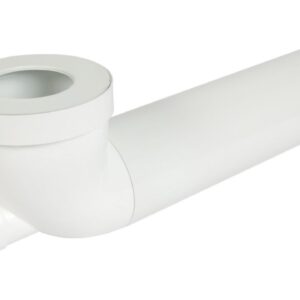 Nicoll Long Tipe para costura feminina WC + Ø 85/107 mm, PVC branco, Ø 100 mm de ajuste - L. 400 mm, ref. CTWP40. Descubra a excelência em materiais de construção. Angola-Materiais.shop, sua referência em hardware e ferramentas.