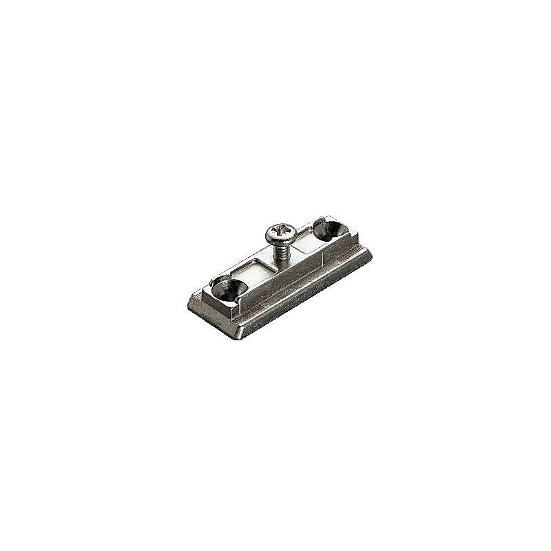 Placas - Para dobradiças deslizarem 900, 200 e Série B - Conjunto à direita para parafusar - em Zamak - sem parafusos. Máxima qualidade, mínimo esforço. Angola-Materiais.shop simplifica suas compras de materiais de construção.