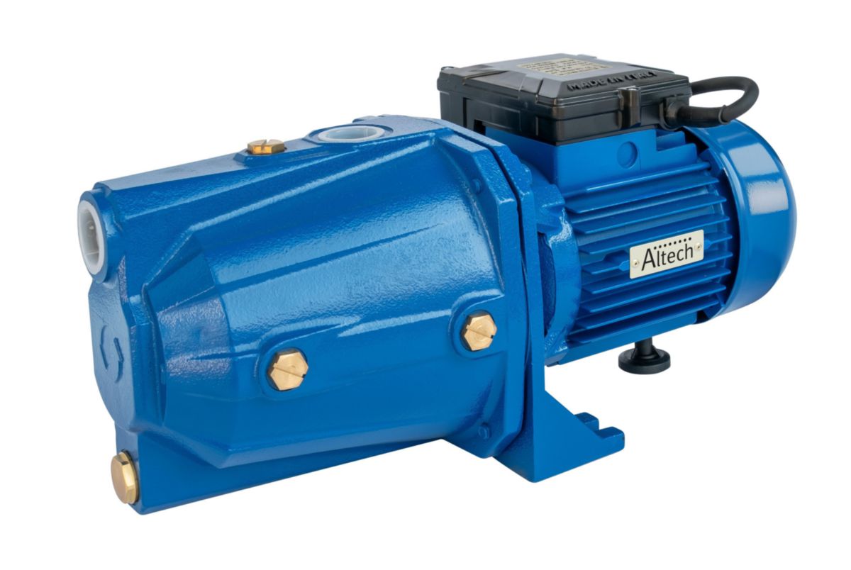 Corpo de jato de bomba de superfície e auto-movimentação e suporte de ferro fundido, turbina de aço inoxidável e difusor de plástico. HP.1 v.230/50 Ref. 101163060, Altech. Transforme seus projetos de construção com Angola-Materiais.shop - o melhor em hardware e materiais industriais.