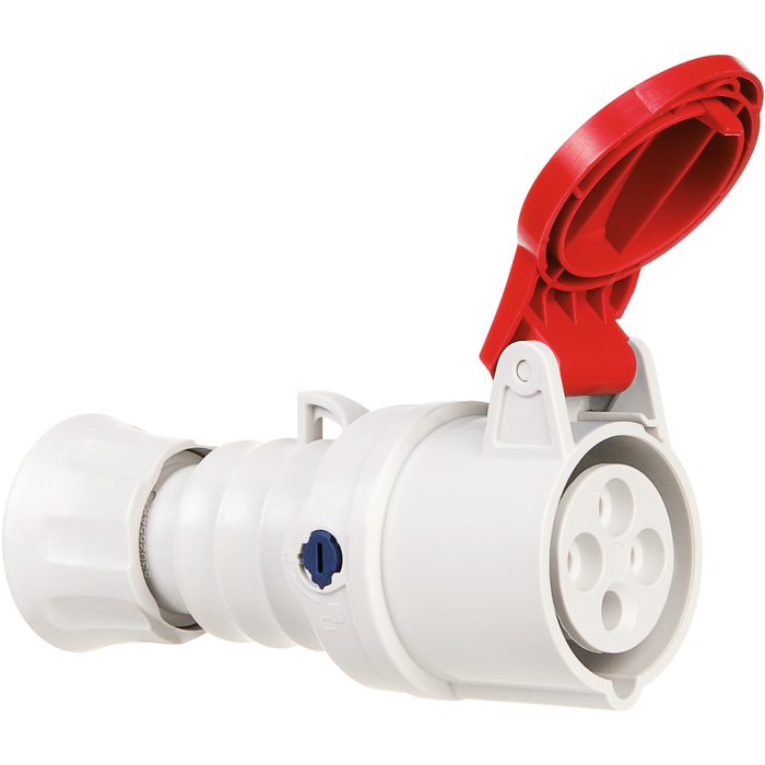 Soquete móvel direito HP - IP44/IP54 - 3P+T 16A 380-415V 50/60HZ - RED - 6H - HUT RÁPIDO REF/GW62008FH. Experiência, inovação e dedicação em cada produto. Angola-Materiais.shop.