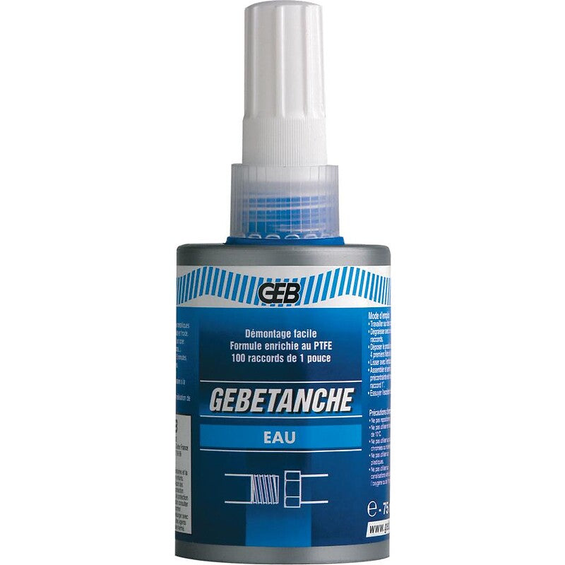 Resina anaeróbica de água gebetanche para encadeamento sanitário e encanamento, água quente e fria, capacidade 75 ml. Soluções completas para construção civil na Angola-Materiais.shop. Produtos de alta qualidade, preços competitivos.