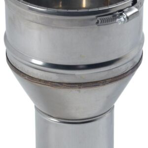 Diâmetro do encaixe de aço inoxidável 180 mm Flexibe 180/186 com anéis de garras ref. 123183, dez. Transforme seus projetos de construção com Angola-Materiais.shop - o melhor em hardware e materiais industriais.
