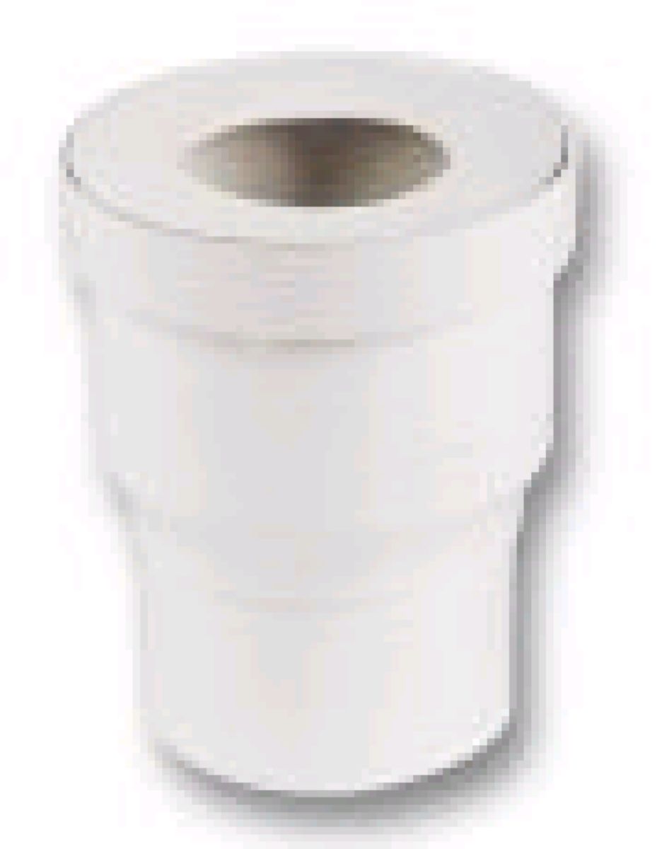 Nicoll ajuste para saída direita WC Ø100/135 mm - QW77 - PVC branco - conexão Ø 100 mm. Sua visão, nossos materiais. Juntos, construímos o futuro. Angola-Materiais.shop.