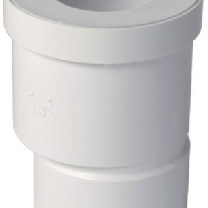 Nicoll ajuste para saída direita da WC Right Right Ø 85/107 mm - QW810E - PVC branco - conexão Ø 100 mm. Profissionais da construção escolhem Angola-Materiais.shop. Porque a qualidade faz a diferença.