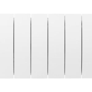 Radador de aço Bilbao 3 Bas Bas White Electric Decor 1400 W Ref. 495851. Seu projeto, nossa paixão. Angola-Materiais.shop.